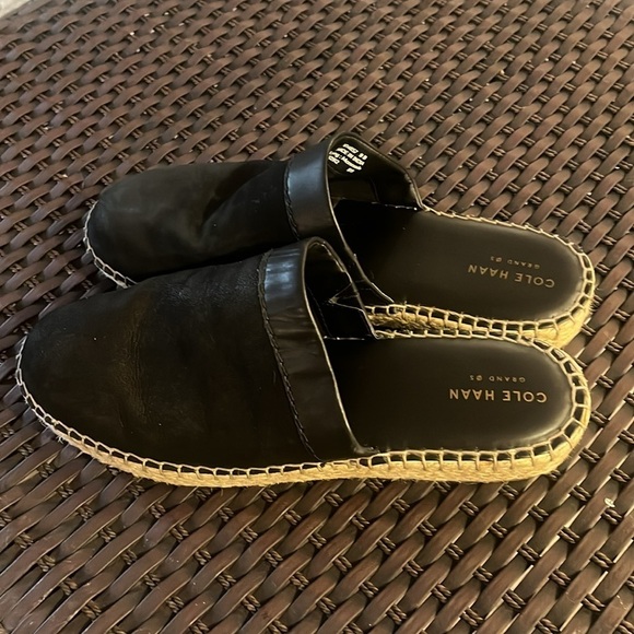 Cole Haan Grand.OS Cloudfeel slip on mules espadrilles size 9B - Picture 2 of 10